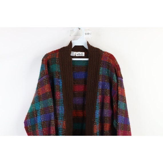 70s Streetwear Womens Medium Rainbow Chunky Knit … - image 2