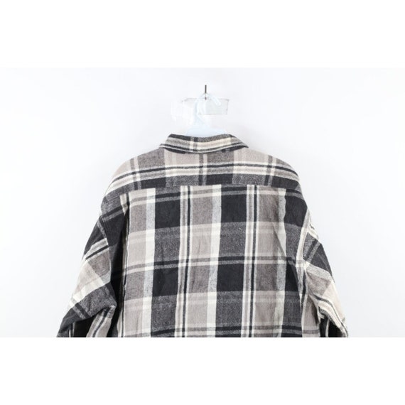 90s Streetwear Mens 2XL Faded Heavyweight Flannel… - image 8