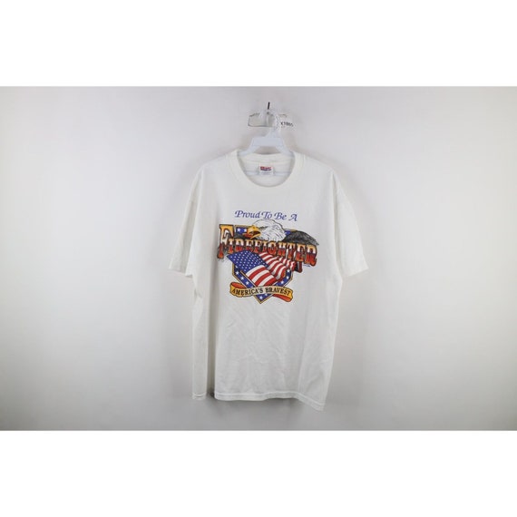T-shirt Vintage Active Homme - Taille L - Vert Olive - Coton 100% - Années 90 Style Skate