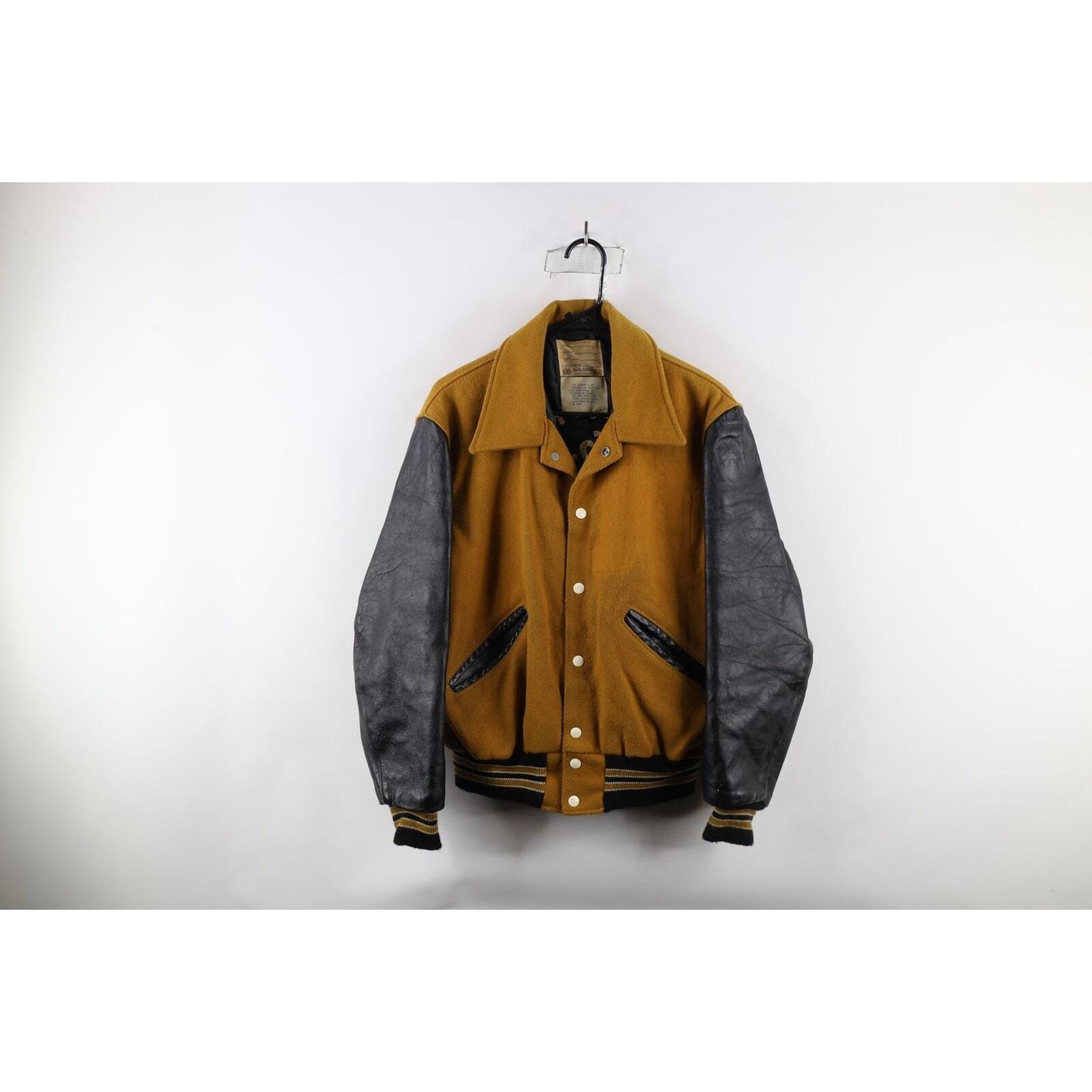 Vintage leather varsity jacket hotsell