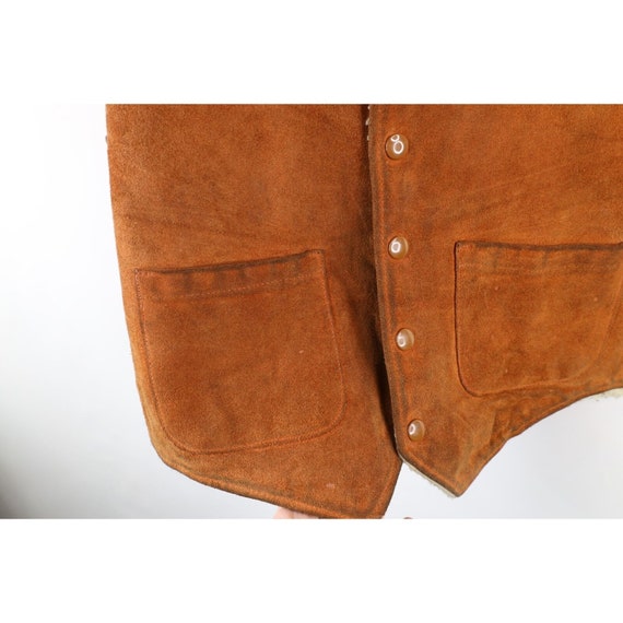 60s 70s Streetwear Mens Medium Distressed Shearli… - image 9