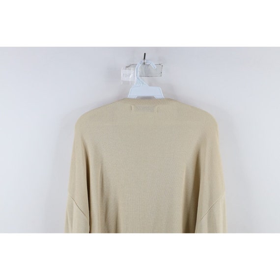 70s Streetwear Mens Size Large Blank Knit V-Neck … - image 6