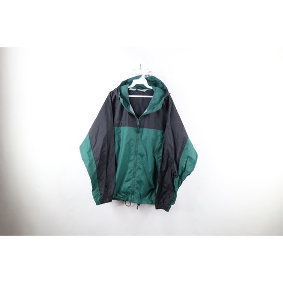 90s Columbia Mens Large Spell Out Packable Hooded… - image 1