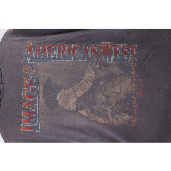 90s Wrangler Mens XL Faded Spell Out Cowboy Ameri… - image 8