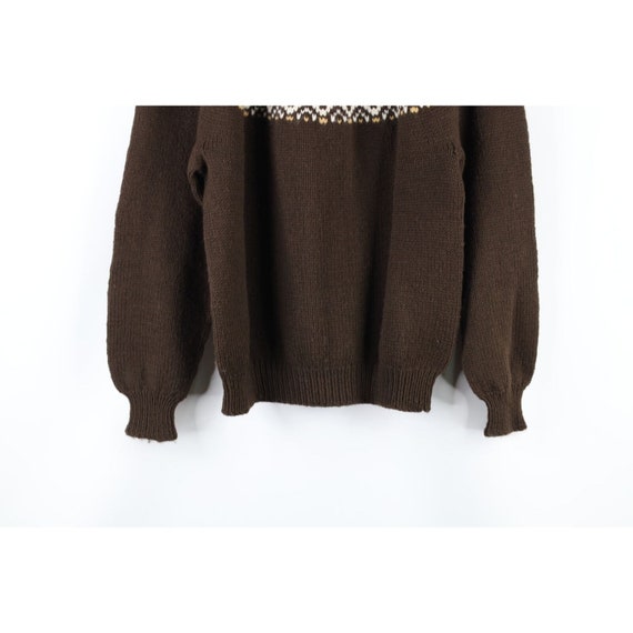 50s Streetwear Womens Medium Cowichan Wool Hand K… - image 3