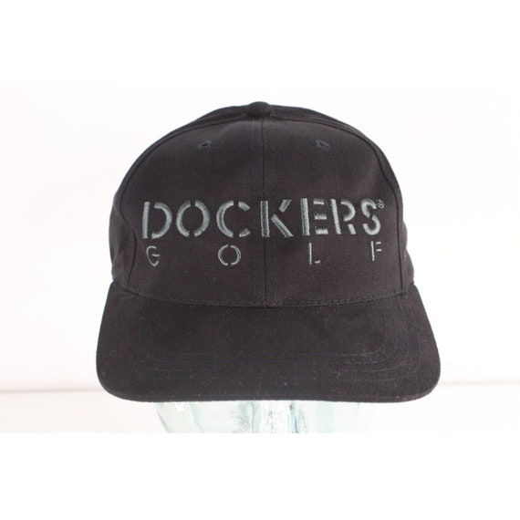 90s Dockers Golf Spell Out Adjustable Strapback H… - image 1