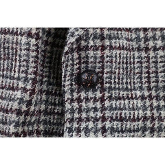 70s Rockabilly Mens 44R Wool Harris Tweed Houndst… - image 4
