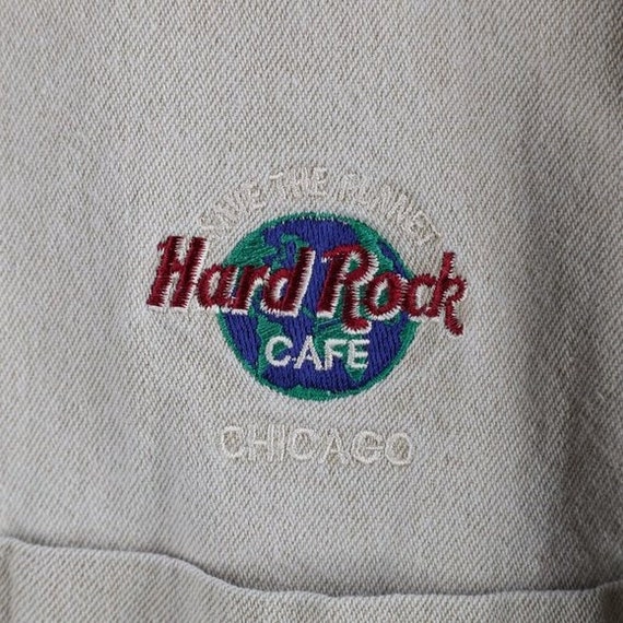 90s Hard Rock Cafe Mens Large Faded Spell Out Chi… - image 4