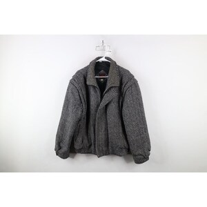 Herringbone Bomber Jacket - Etsy
