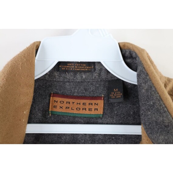 90s Streetwear Mens Size Medium Faded Chamois Clo… - image 6