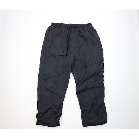 90s Streetwear Mens XL Faded Blank Lined Wide Leg… - image 1