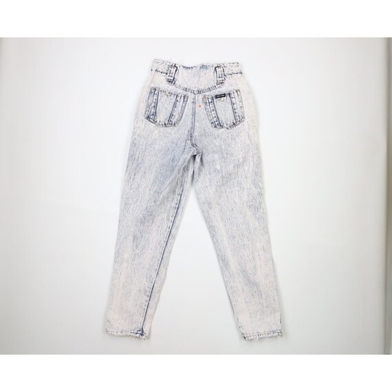 90s Streetwear Womens 26 Distressed Acid Wash Ple… - image 9