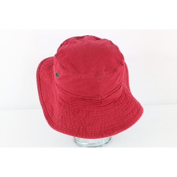 90s Streetwear Faded Blank Bucket Boonie Hat Cap … - image 4