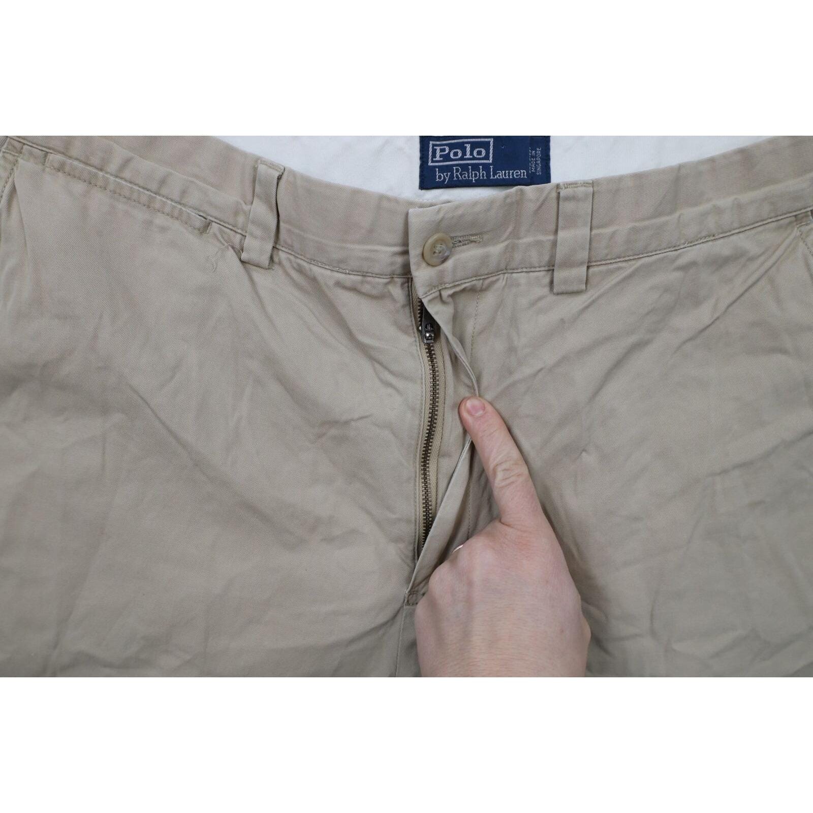 90s RALPHLAUREN POLO CHINO USA製サイズ33X30 Vintage 90s Ralph Lauren Mens 33x30 Faded Wide Leg Chino