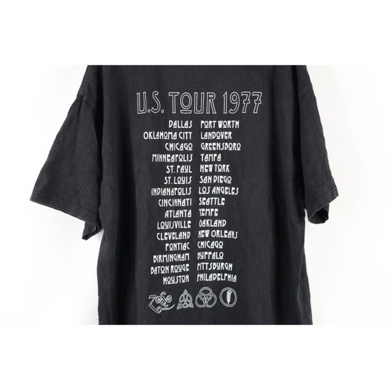 Vintage Y2K 2003 Mens XL Faded Spell Out 1977 Led… - image 10