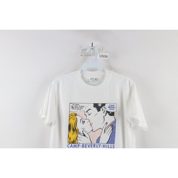 80s Camp Beverly Hills Womens Large Roy Lichtenstein Art T-shirt 