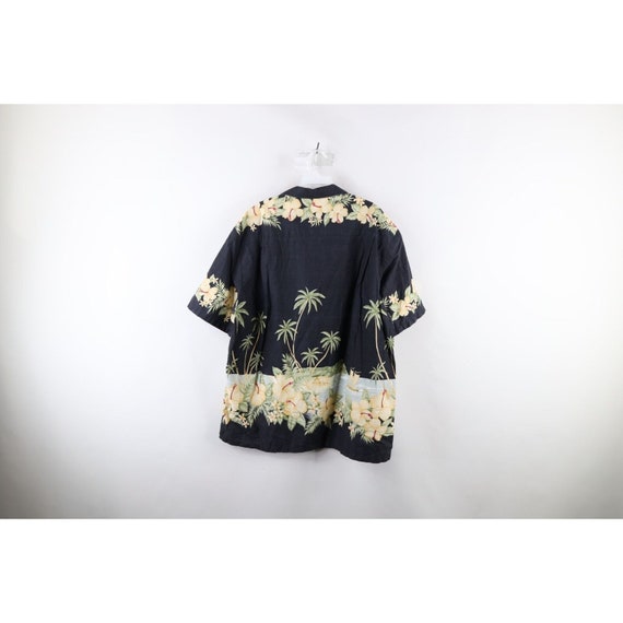 90s Streetwear Mens 2XL Faded Flower Beach Hawaii… - image 6