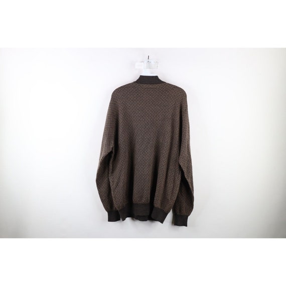 90s Streetwear Mens XL Wool Silk Cashmere Knit Co… - image 5