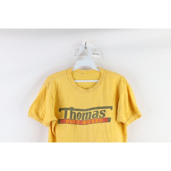 70s Mens Small Distressed Thomas Built Buses Ring… - image 2