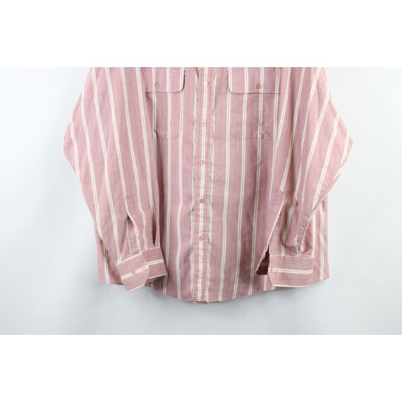 90s Streetwear Mens 2XL Striped Color Block Doubl… - image 3