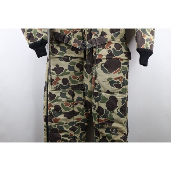 80s Walls Mens S Faded Frogskin Camouflage Belted… - image 3