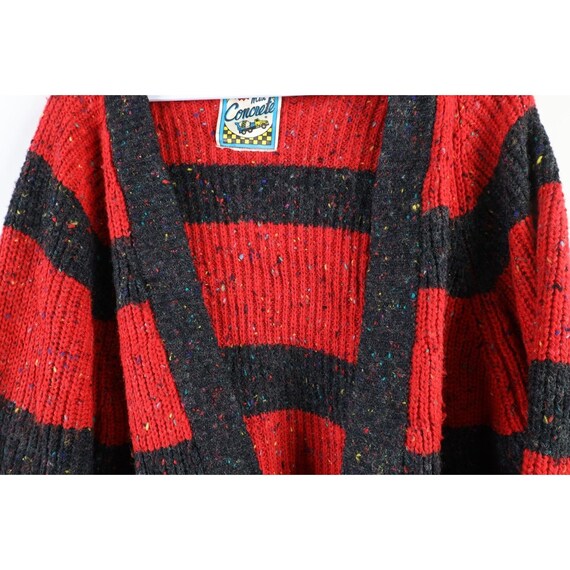 90s Streetwear Mens Medium Wool Blend Ribbed Knit… - image 4