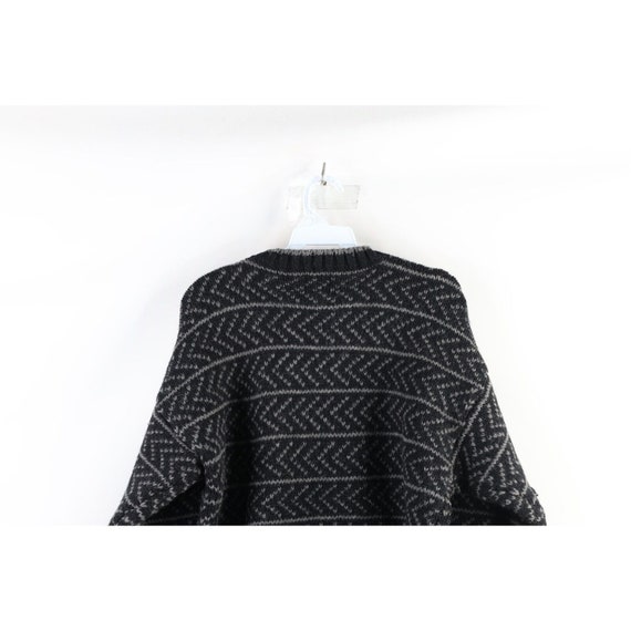 90s Gap Mens Medium Striped Heavyweight Wool Knit… - image 6