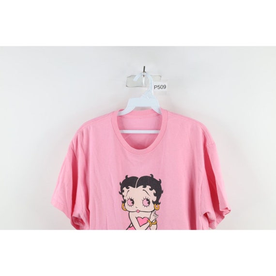 90s Betty Boop Womens Large Faded Custom Cropped … - image 2