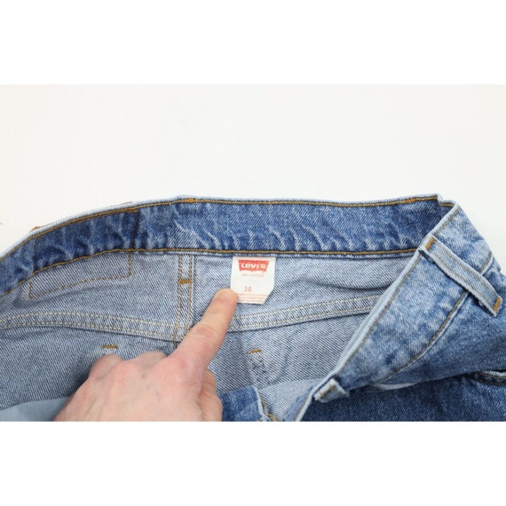 90s Levis 550 Orange Tab Mens 36 Distressed Denim… - image 5