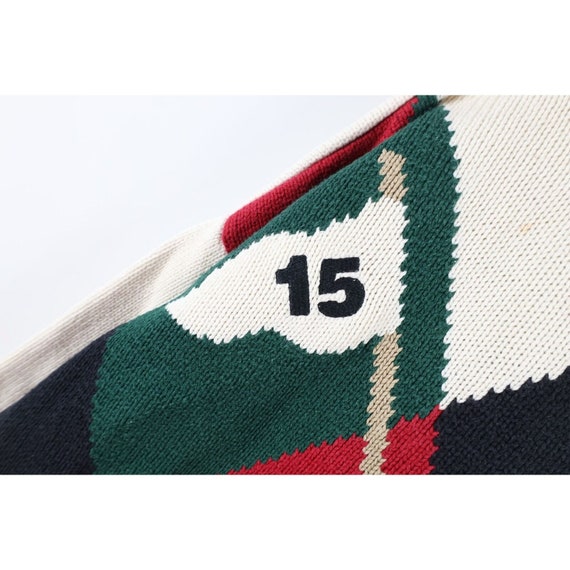 90s Streetwear Mens XL Argyle Diamond Golfing Gol… - image 4