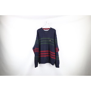 Block stripe oversized sweater tommy hilfiger online