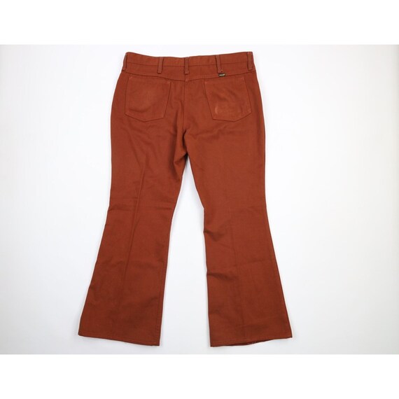 70s Wrangler Mens 38x30 Faded Wide Leg Bell Botto… - image 9