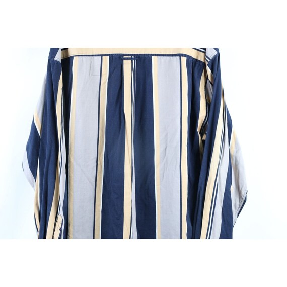 90s Streetwear Mens 2XL Faded Striped Color Block… - image 10