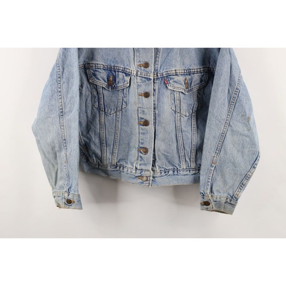 80s Levis Womens Small Distressed Denim Jean Truc… - image 3