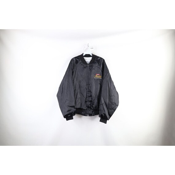 80s Mens XL Spell Out Royal Mistic Lined Satin Bomber Jacket Black USA Royal Mistic Lined Bomber Jacket USA Mens Satin Bomber Jacket Black Etsy Canada