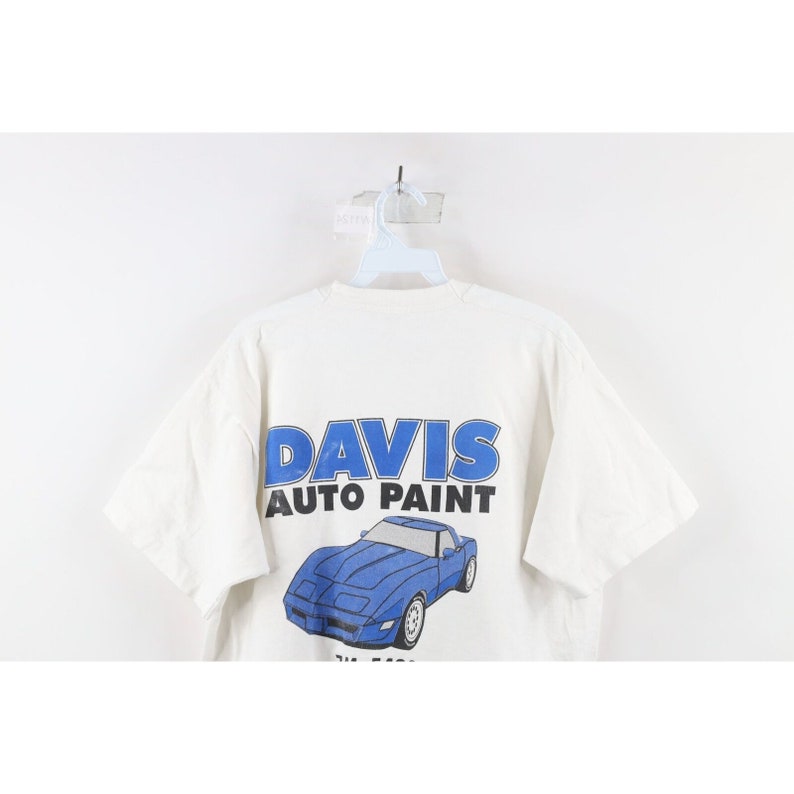 90s Streetwear Mens XL Spell Out PPG Automotive Body Paint Tshirt USA