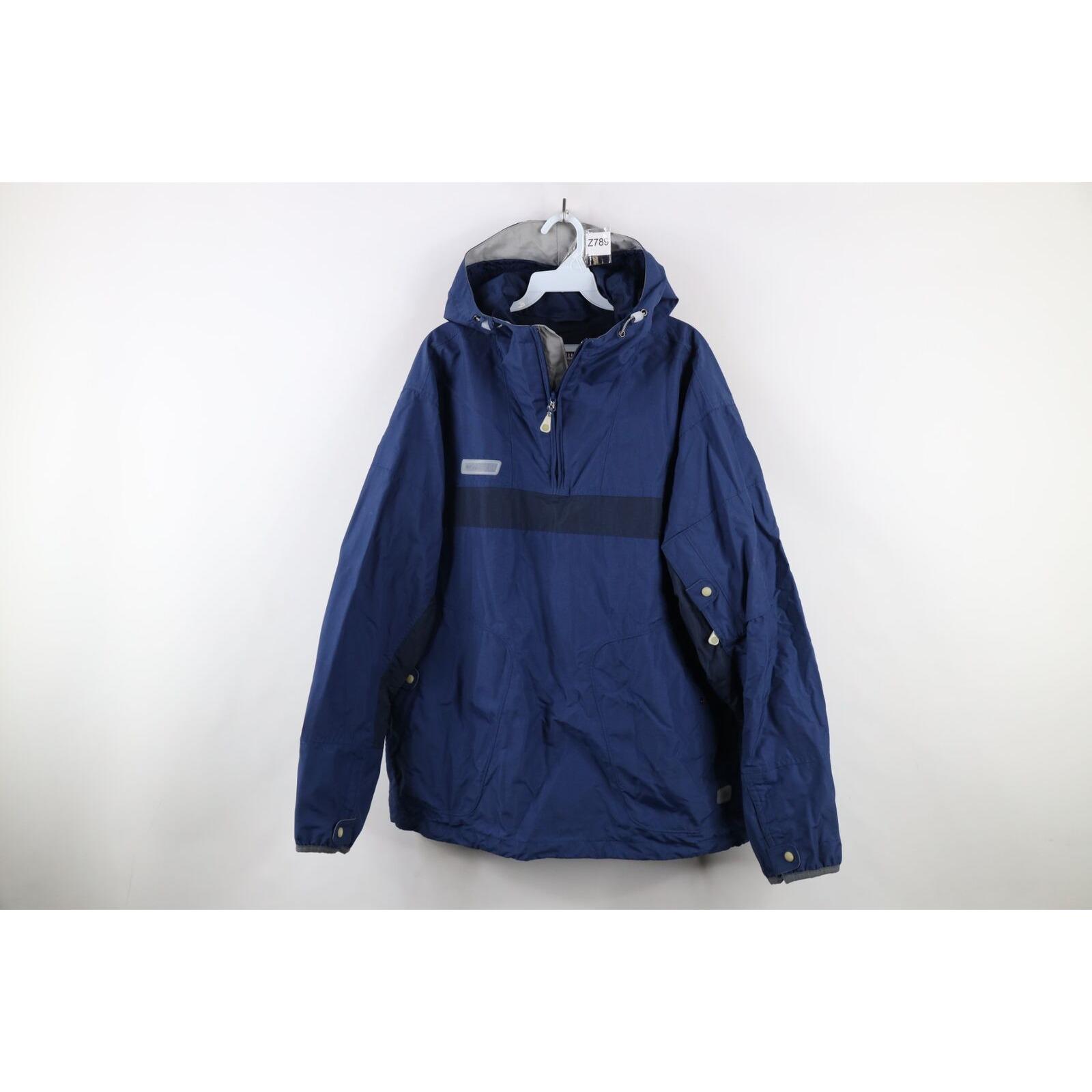Vintage 90's Men's Columbia Half Zip Windbreaker Hooded Pull