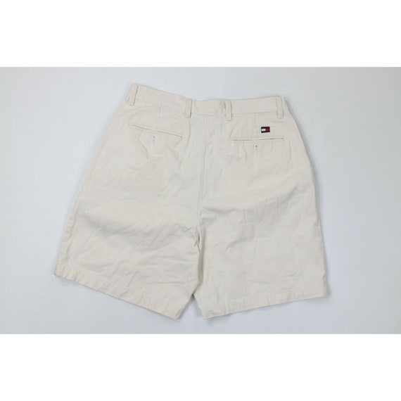 90s Tommy Hilfiger Mens 33 Pleated Above Knee Cot… - image 8