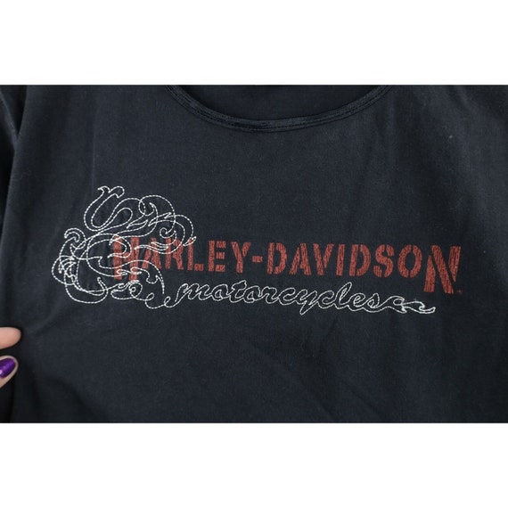 90s Harley Davidson Womens Large Faded Spell Out … - image 4