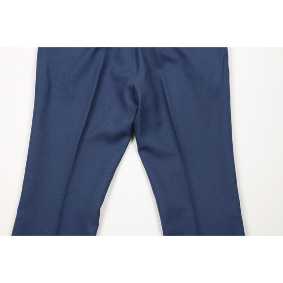 70s Streetwear Mens 38x32 Knit Flared Wide Leg Be… - image 9