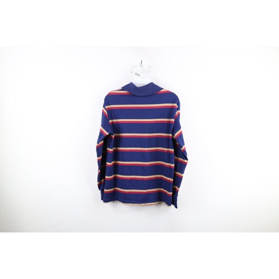 90s Streetwear Womens Medium Faded Striped Long S… - image 5