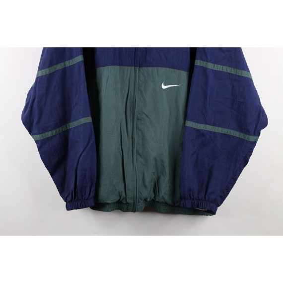 90s Nike Mens Size XL Mini Swoosh Lined Windbreak… - image 3