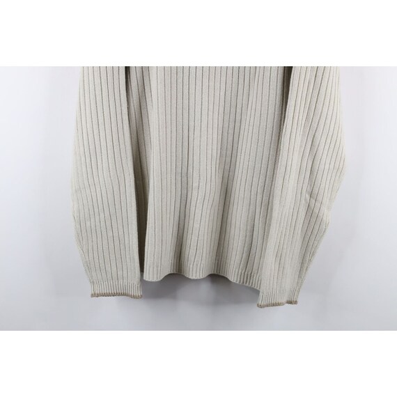 90s Streetwear Mens XL Striped Chunky Ribbed Knit… - image 3