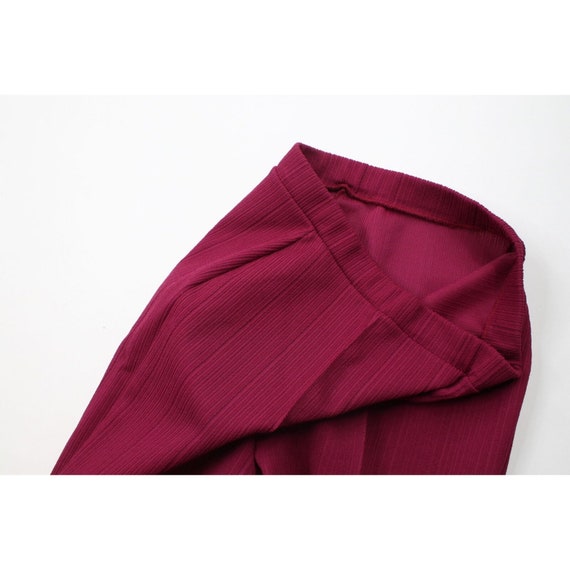 60s 70s Streetwear Womens 16 Ribbed Knit Wide Leg… - image 5