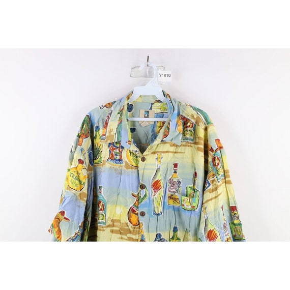 90s Streetwear Mens 2XL Faded Tequila All Over Pr… - image 2