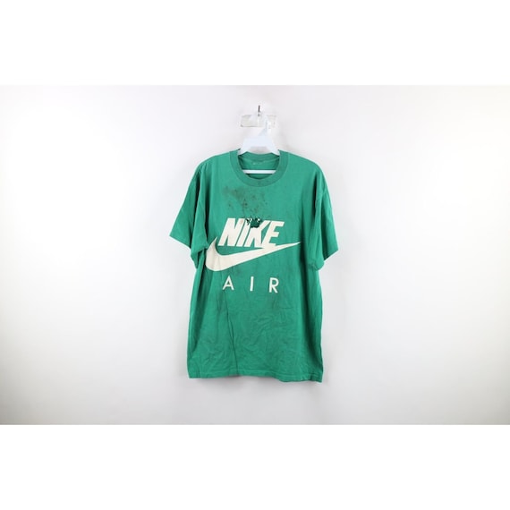 90s Nike Air Mens Medium Thrashed Big Swoosh T-Sh… - image 1