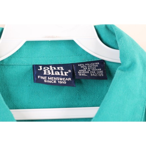 90s Streetwear Mens 3XL Faded Blank Full Zip Coll… - image 4