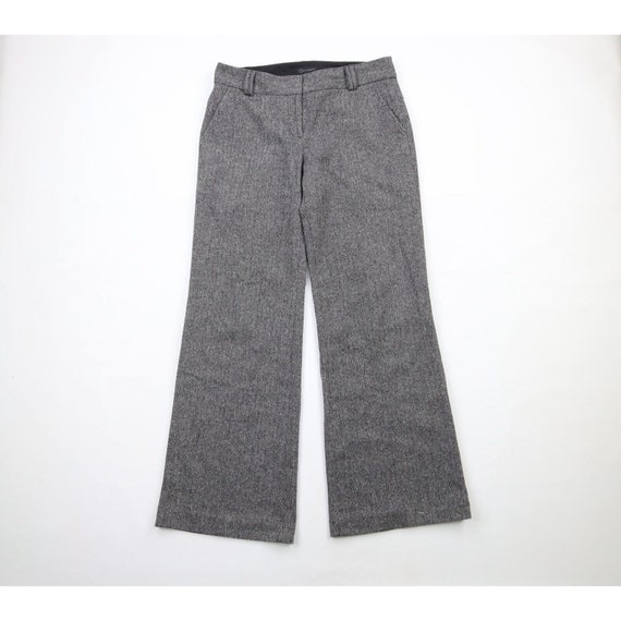 1990s herinbone zip flare pant old