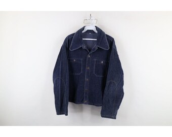50s Black Corduroy Lettermans Jacket Tatnall (vintage / 50s / West 