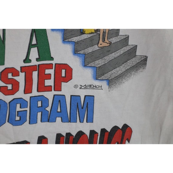 90s Mens Large Funny Comic 12 Step Program Forget… - image 5